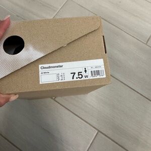 On Running Cloudmonster White Sneakers